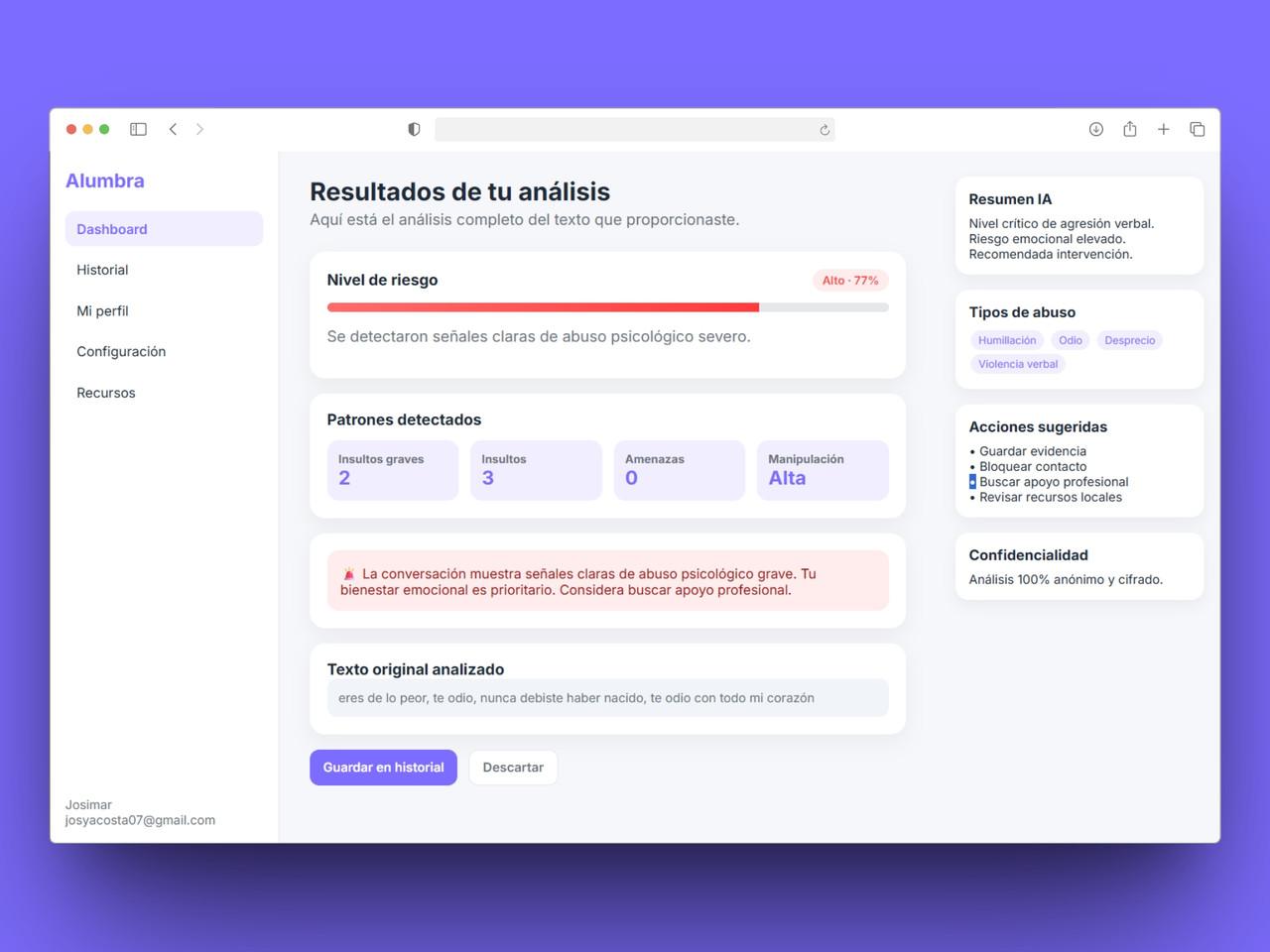 Función disponible para usuarios